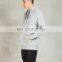 Fashion design 100% cotton gray man hoody custom size zipper hoody fleece