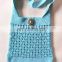 Crochet bag, summer shoulder bag, beach crochet bag, crochet tote bag, women's crochet bag, light blue bag, handmade bag