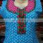 Wholesale Indian printed long kurti kurta designer neck embroidery top tunic