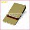 Custom Antique Collectible Gold Plated Brass Inlaid Black Enamel Money Clip