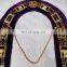 MASONIC REGALIA OES ORDER OF EASTERN STAR GOLDEN METAL CHAIN COLLAR