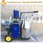 Electric cow milking suction machine with single or double buckets for farm
