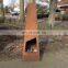 Corten Steel Fire Pit 150cm Height customized