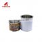 Factory direct supplier 1 gallon white round empty tin can can/paint bucket/chemical