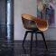 Dining room furniture fiberglass leather dining chair