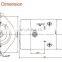 12В CW Primer Pump Motor Паз для кленастого ключа Гидравлический двигатель DC