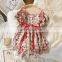 Girls Dress Summer 2020 Ruffles Flowers Short Sleeves Kids Clothes Dress