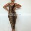 Hot Sale New Women's Creative Straps V-neck Slim Sexy Leopard dress Women