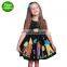 free ship 2019 Summer sunflower dresses Girl's dress sleeveless vest ribbon pure black baby dress 1-5T