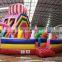 Attracting people Inflatable spiral obstacle course with slide for commercial events and match,carnival party