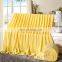 Flannel Solid Plush Shaggy Blanket Throw Lightweight Soft Microfiber yellow Blanket