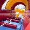 3 Lanes Inflatable Vulcano Slide Kids Bouncy Castle Slide For Sale