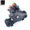 solenoid control valve electric manual operated high flow low price 2 inch DN50 63mm nylon plastic body flange female G thread