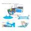 HDPE CPE Non-woven Fabric Corner Hospital Plastic Shoe Cover Making Machine Overshoe machine