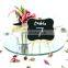 Beveled Edge Mirror Tiles for Wedding Centerpiece Mirror Candle Plate