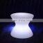 Wholesale outdoor led bar seat lighting changing plastic chair illuminated led drum stool