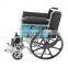 2020 Custom disabled elderly manual push wheelchair folding convenient electroplating manual transport wheelchair