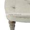 Fabric Covered Stool, Upholstered Stool,Wooden Round Stool