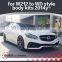 E class w212 E260 E300 E400 to WD style body kit for E class w212 E260 E300 E400 front bumper rear bumper muffler tips led light