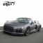 Hight quality CQCV style body kit suitable for Audi R8 carbon fiber material front lip  rear lip wing spoiler auto tuning parts