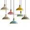 Modern Decorative Metal Pendant Lamp E27 Nordic Colorful Hanging Light