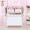 home furniture ironing board wooden storage cabinet with wicker drawer