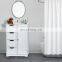 Bathroom Storage Cabinet with 4 Drawers and Adjustable Shelves