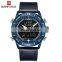 NAVIFORCE NF9144 Men Digital Quartz Movement Watch Simple Style Leather Band Watch Luminous Week Date Month Display