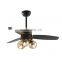 Home Appliances Led Fans Remote Control Switches with Light Wood Blades Decorative Lighting Modern Energy Saving Ceiling Fan