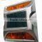 Wholesale waterproof flat bottom aluminum LED solar cat eyes road stud