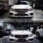 Front Bumper Full Set New Arrival Body Kit For Benz C Class W 205 Upgrade C63 AMG Flag-angle Body Kit With Grille Fenders Hood