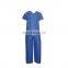 Factory Wholesale Price Of Disposable Nonwoven Nurse Patient Isolation Gown Short Sleeves Breathable Comfortable