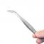 Stainless steel straight head round head elbow fleshy lengthening toothless large size dressing long tweezers