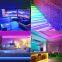 Bulk 25ft RGB LED Strips with IR Remote - Adjustable Brightness, Adhesive Backing for Bedroom/Party