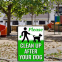 Panneau d'ordonnance pour déchets de chiens en carton ondulé PP – Veuillez ramasser les excréments de votre chien