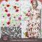 New Fashion rose hollow out embroidery designs ladies tops polyester mesh lace fabric for evening dress