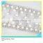 Pretty 888 Crystal Rhinestone mix Pearl Bead Mesh Trim For Necklace