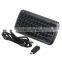 Wireless bluetooth keyboard for ipad/iphone/laptop with 5000mAh rechargeable battery Two colors optional