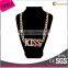 Shiny Fashion Jewelry Crystal Rhinestone Alphabet Necklace