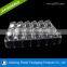12 pcs disposable Clear wholesale blister Clamshell plastic macaron cake packaging tray with lids