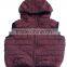 kids padding winter vest with greycolor