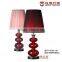 Coffee Color Glass Desk Lamp