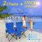 Picnic Double Folding Chair w/ Umbrella Table Cooler Fold Up Beach Camping Chair