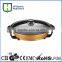 stainless steel round electric grill&pizza pan CE ROHS