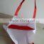 2016 latest hot selling factory directly canvas tote bag with outside pockets