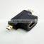 Manufactory price hdmi to mini micro hdmi connector for mobile phone