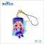 4 mm zinc alloy made souvenir keychain with plating