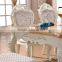 Solid wood carved rustic chairs eating dining set chairs