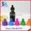 black frosted glass dropper bottle