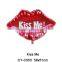 2016 New Design heart shpe smile face balloon helium kiss me balloon